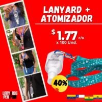 100 Lanyards Arnés con Atomizador Exportación