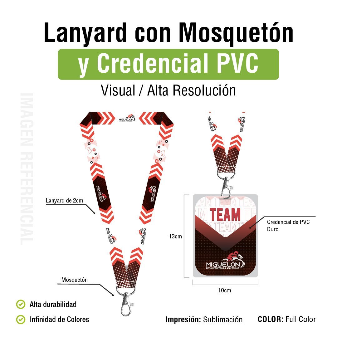 LANYARD CON CREDENCIALDE PVC - Imagen 2