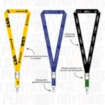 LANYARD CON DESTAPADOR CON MOSQUETON GIRATORIO CON PALANCA 2.5CM - Imagen 3
