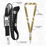 LANYARD CON DESTAPADOR ZAMAK CON ARNES PLATA 2.5CM - Imagen 3