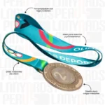 LANYARD CON MEDALLA ZAMAK 2.5CM