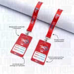 LANYARD CON MOSQUETON CON CREDENCIAL COUCHE LAMINADA - Imagen 3