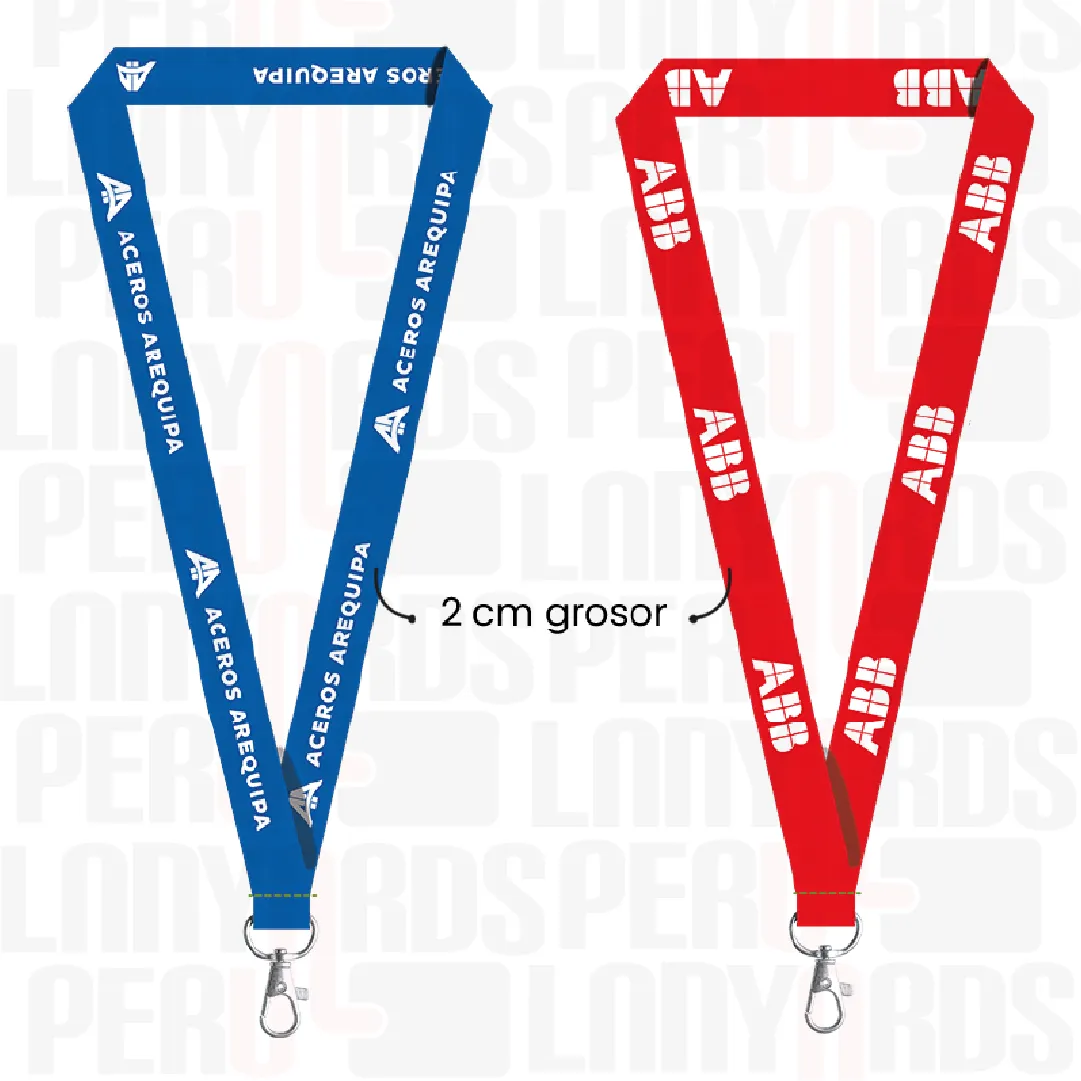 LANYARD CON MOSQUETON GIRATORIO 2CM - Imagen 5