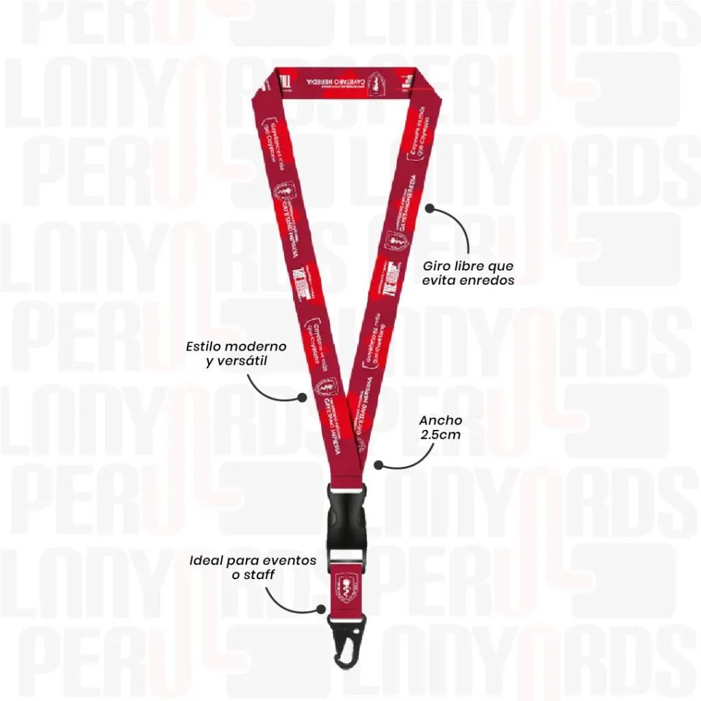 LANYARD CON TIP TOP IMPORTADO Y ARNES TACTICO 2.5CM