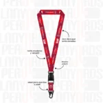 LANYARD CON TIP TOP IMPORTADO Y ARNES TACTICO 2.5CM
