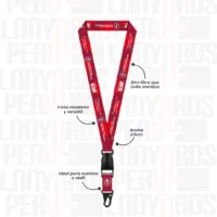 LANYARD CON TIP TOP IMPORTADO Y ARNES TACTICO 2.5CM