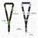 LANYARD CON TIP TOP IMPORTADO Y MOSQUETON GIRATORIO 2.5CM - Imagen 2