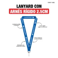 LANYARD MOSQUETÓN RÍGIDO 2.5CM
