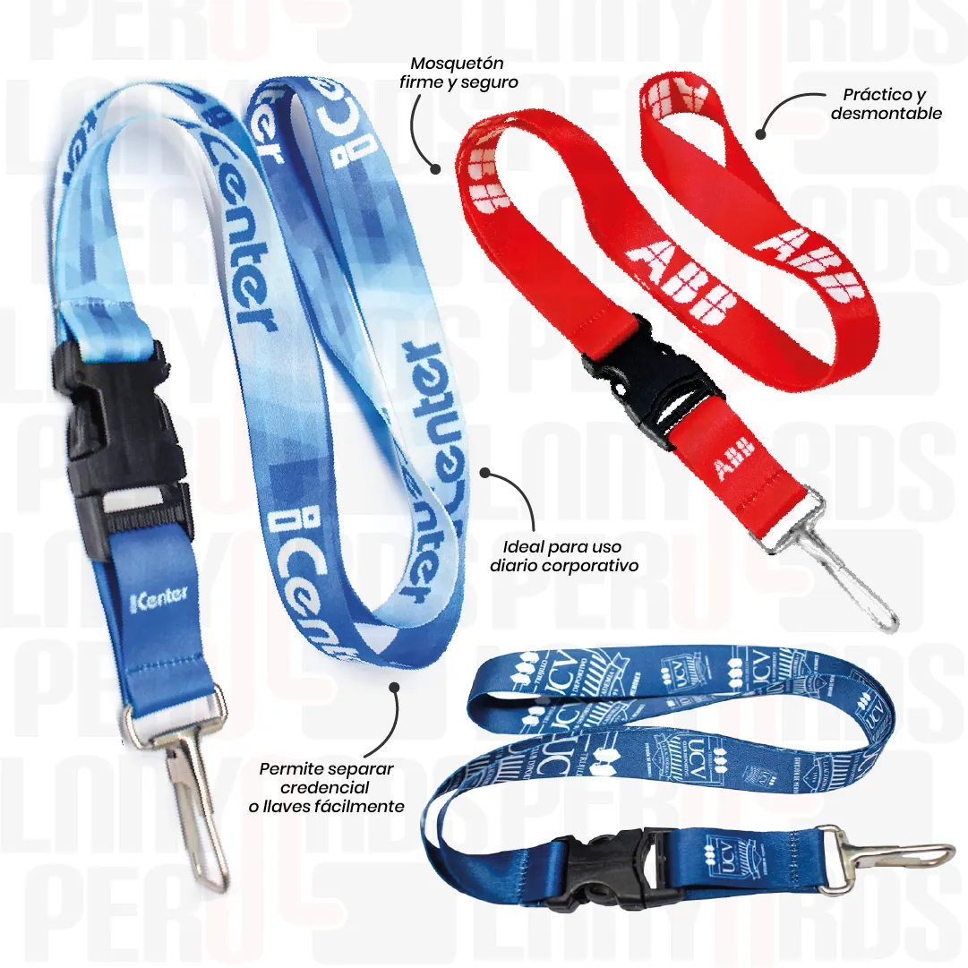LANYARD TIP TOP NACIONAL ARNES RIGIDO 2CM - Imagen 2
