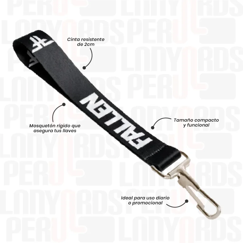 LLAVERO LANYARD CON ARNES RIGIDO 2CM