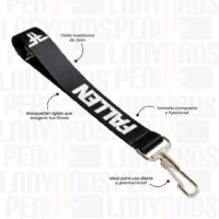 LLAVERO LANYARD CON ARNES RIGIDO 2CM