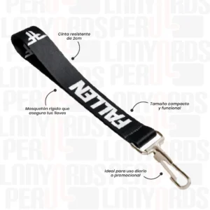 LLAVERO LANYARD CON ARNES RIGIDO 2CM