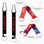 LLAVERO LANYARD CON CARABINERO Y MEDIA LUNA 2.5CM - Imagen 2