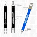 LLAVERO LANYARD CON DESTAPADOR Y ARNES PLATA 2.5CM - Imagen 2