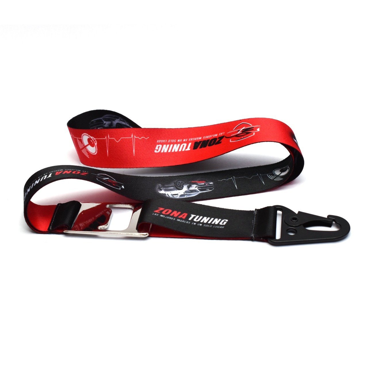 Lanyard Destapador Niquelado con Arnés Táctico Pesado de 2.5 cm - Imagen 2