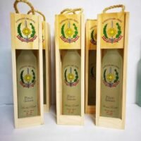 PISCO + CAJA DE MADERA CAPACIDAD 500 ML