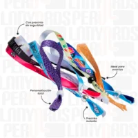 PULSERA DE TELA CON ACCESORIO PLASTICO 1.5CM