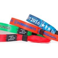 Pulsera de tela Sublimada con Precinto de Seguridad