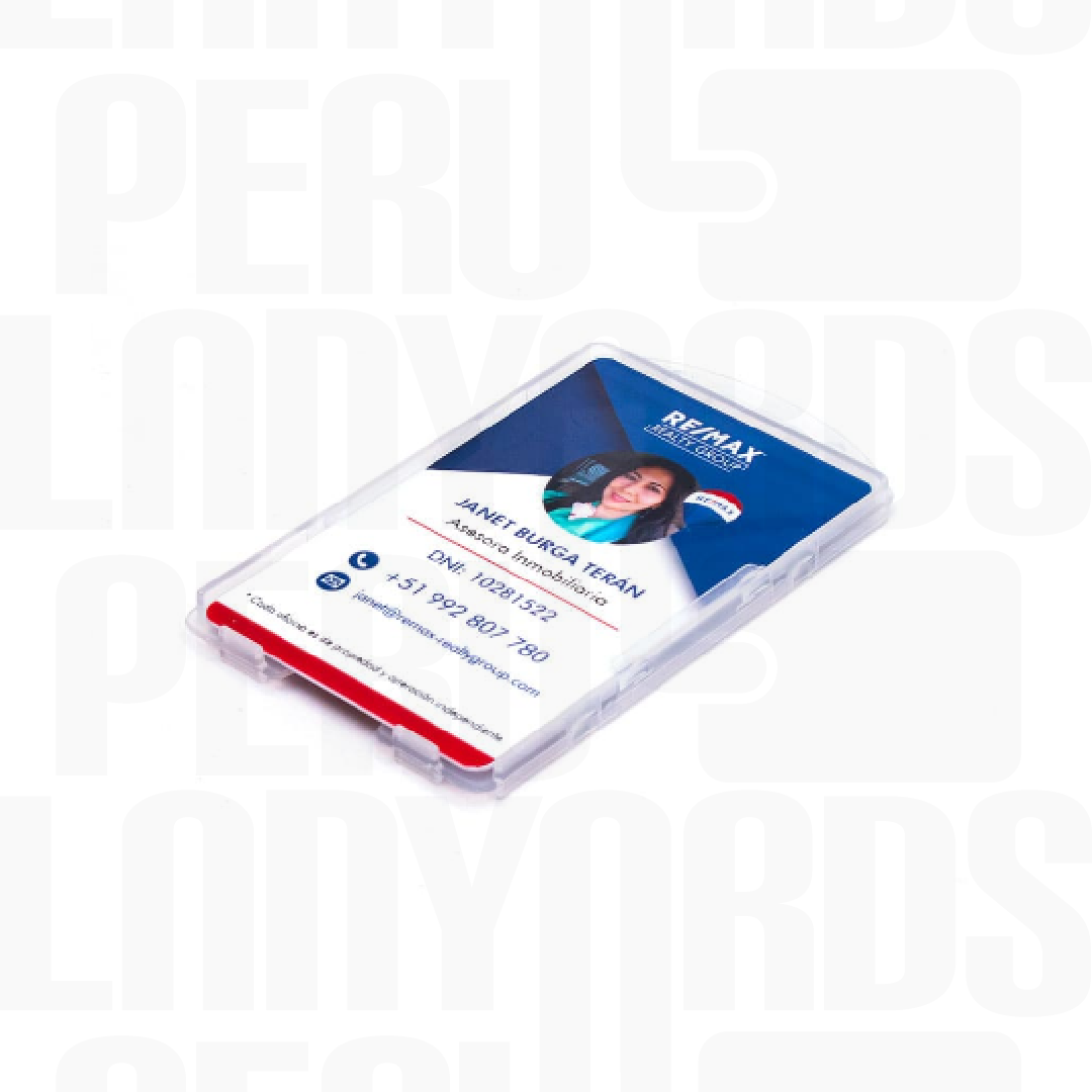 Fotocheck con Portafotocheck a Doble Cara