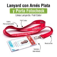 LANYARD ARNES PLATA + FOTOCHECK