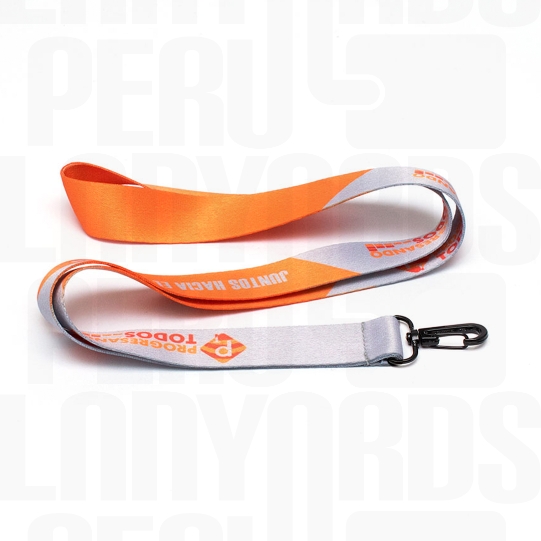 Lanyard Arnés Metalico Plata Premium 2.5 cm - Imagen 4