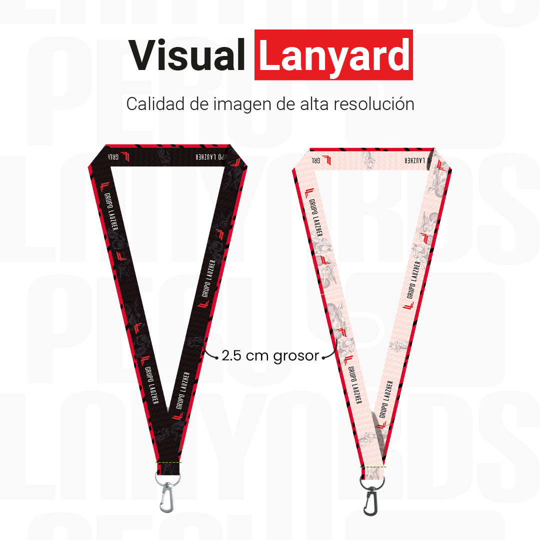 Lanyard Arnés Metalico Plata Premium 2.5 cm - Imagen 8