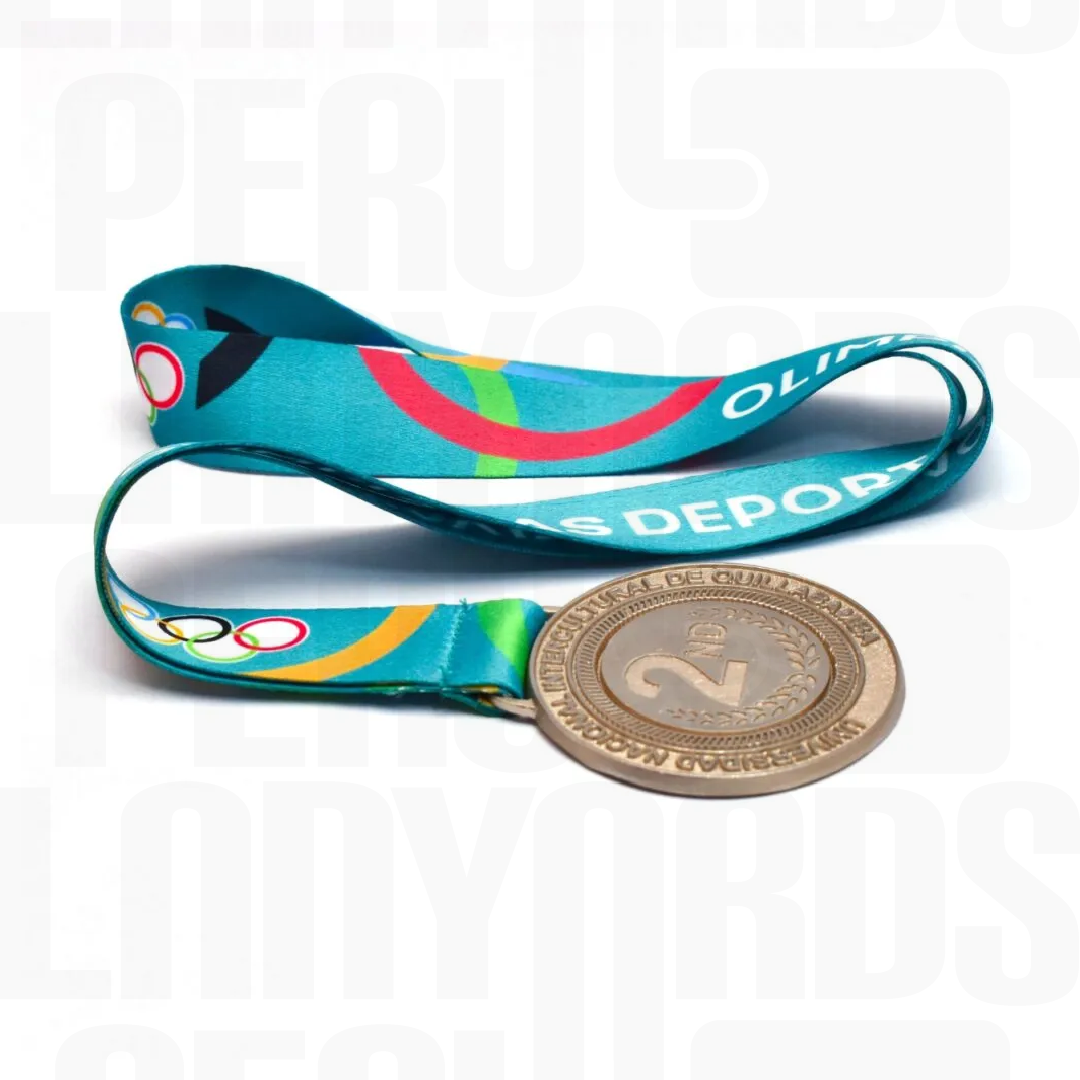 Lanyard con Medalla Personalizada para Conmemoraciones - Imagen 2
