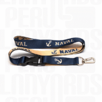 Lanyard Tip Top Nacional con Arnés Metalico Plata Premium 2 cm