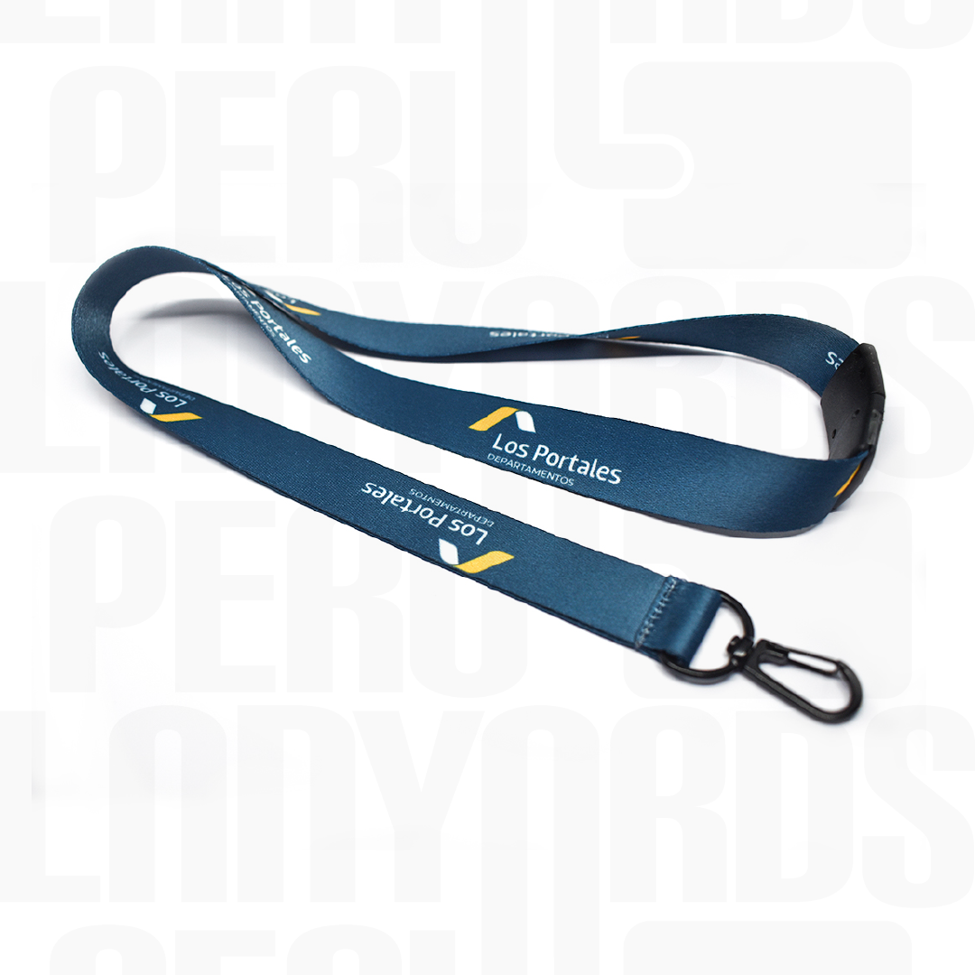 Lanyard Breakaway de seguridad con Arnés Metalico Plata Premium 2cm