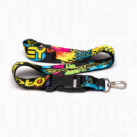 Lanyard Tip Top Importado con Arnés Metalico Plata Premium 2 cm