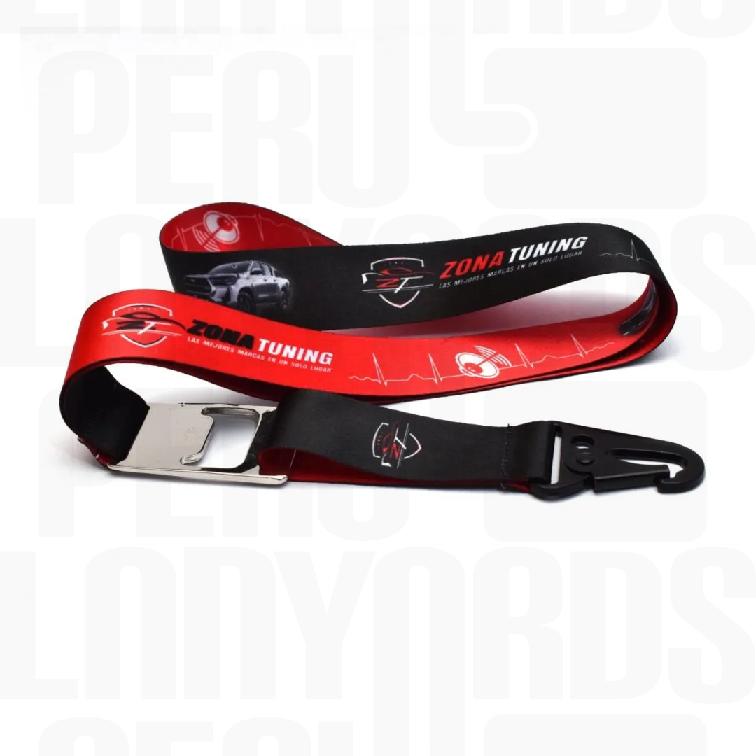 Lanyard Destapador Niquelado con Arnés Táctico Pesado 2.5 cm