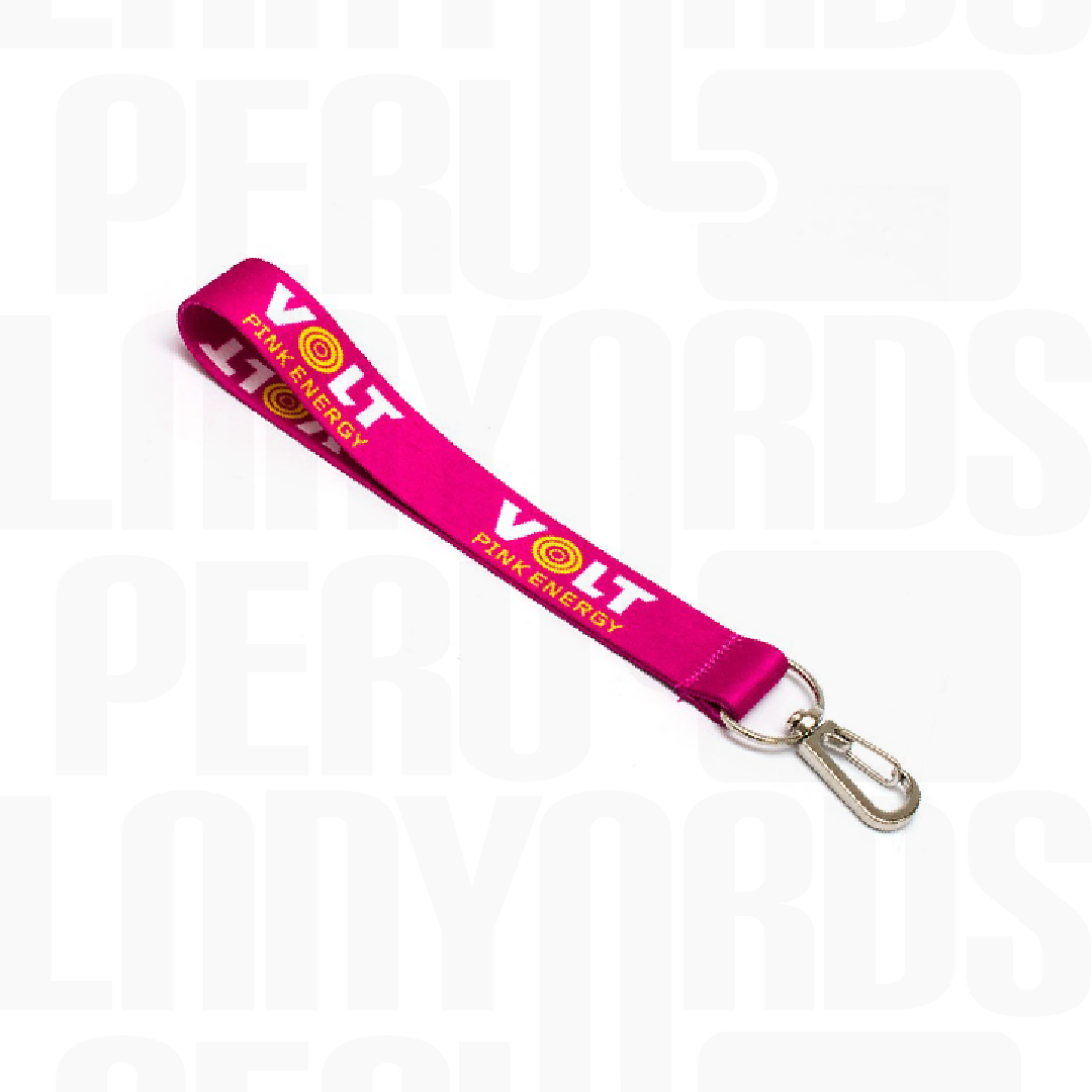 Lanyard Llavero Arnés Metalico Plata Premium