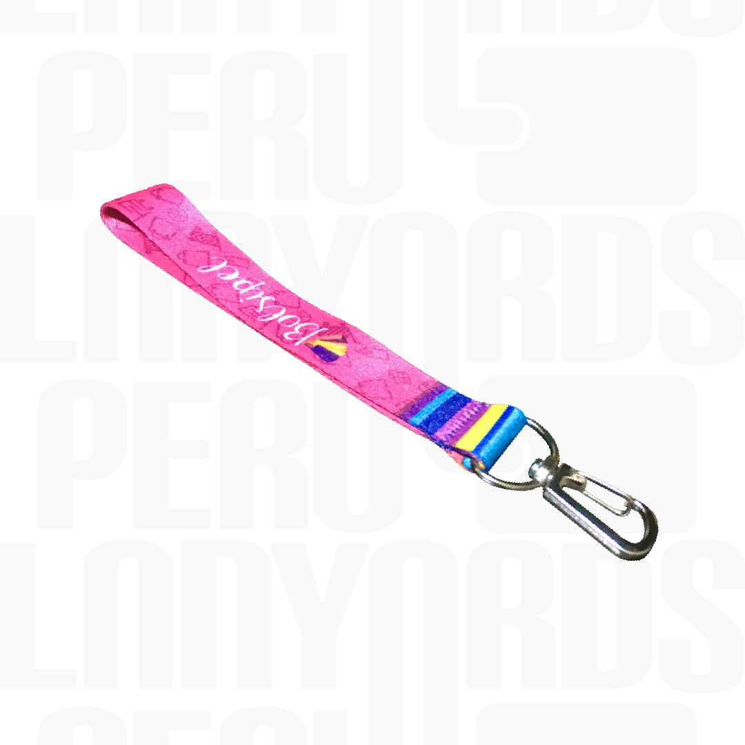 Lanyard Llavero Arnés Metalico Plata Premium - Imagen 2