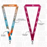 LANYARD CON ARNES NEGRO 2.5CM - Imagen 2