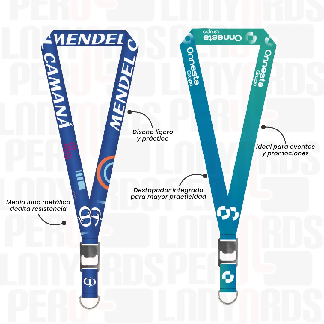 ANYARD CON DESTAPADOR Y MEDIA LUNA 2.5CM