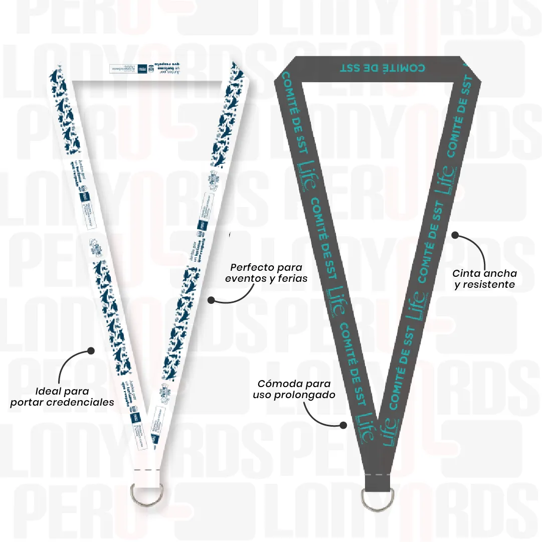 LANYARD CON MEDIA LUNA 2.5CM - Imagen 2
