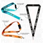 LANYARD CON MOSQUETON GIRATORIO Y BREAK WAY 2CM - Imagen 2