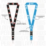 LANYARD CON TIP TOP GIRATORIO Y MOSQUETON RIGIDO 2.5CM - Imagen 2
