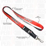 LANYARD CON TIP TOP GIRATORIO Y MOSQUETON RIGIDO 2CM - Imagen 2