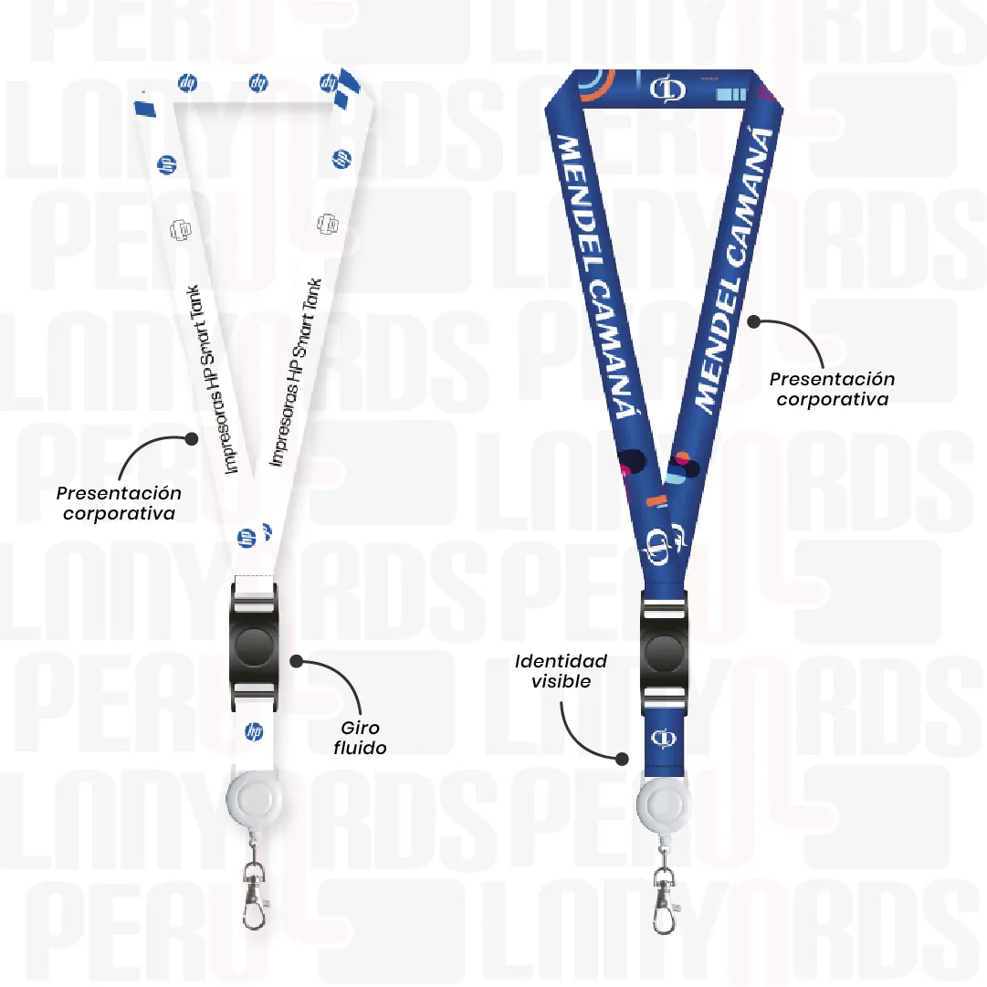 LANYARD CON TIP TOP GIRATORIO Y YOYO 2CM - Imagen 2
