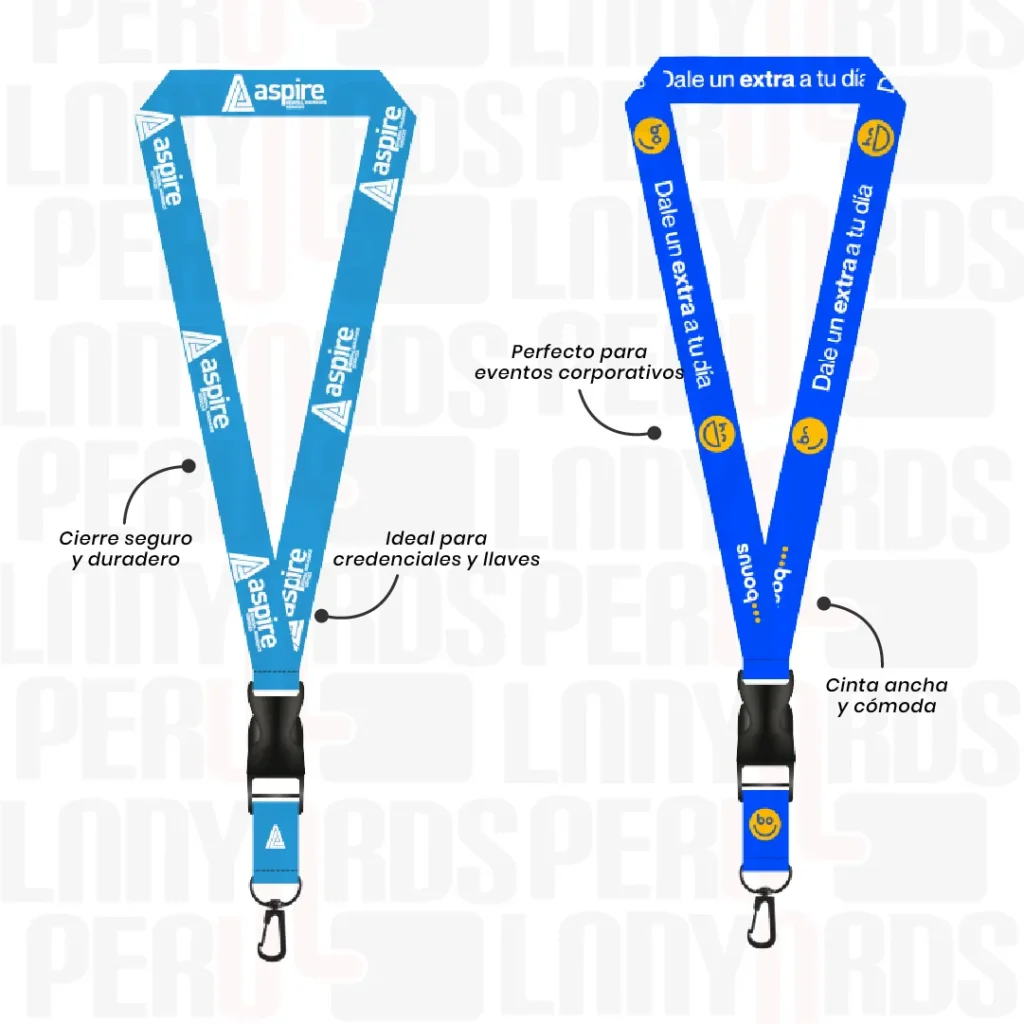 LANYARD CON TIP TOP PLANO IMPORTADO Y ARNES NEGRO 2.5CM