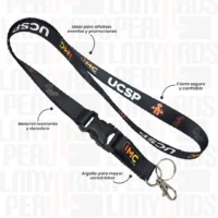 LANYARD CON TIP TOP NACIONAL Y MOSQUETON GIRATORIO CON ARGOLLA 2CM