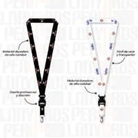 LANYARD TIP TOP PLANO NACIONAL Y ARNES NEGRO 2CM