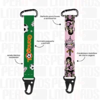 LLAVERO LANYARD CON CARABINERO Y ARNES TACTICO 2.5CM