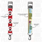 LLAVERO LANYARD CON DESTAPADOR Y ARNES NEGRO 2CM - Imagen 2