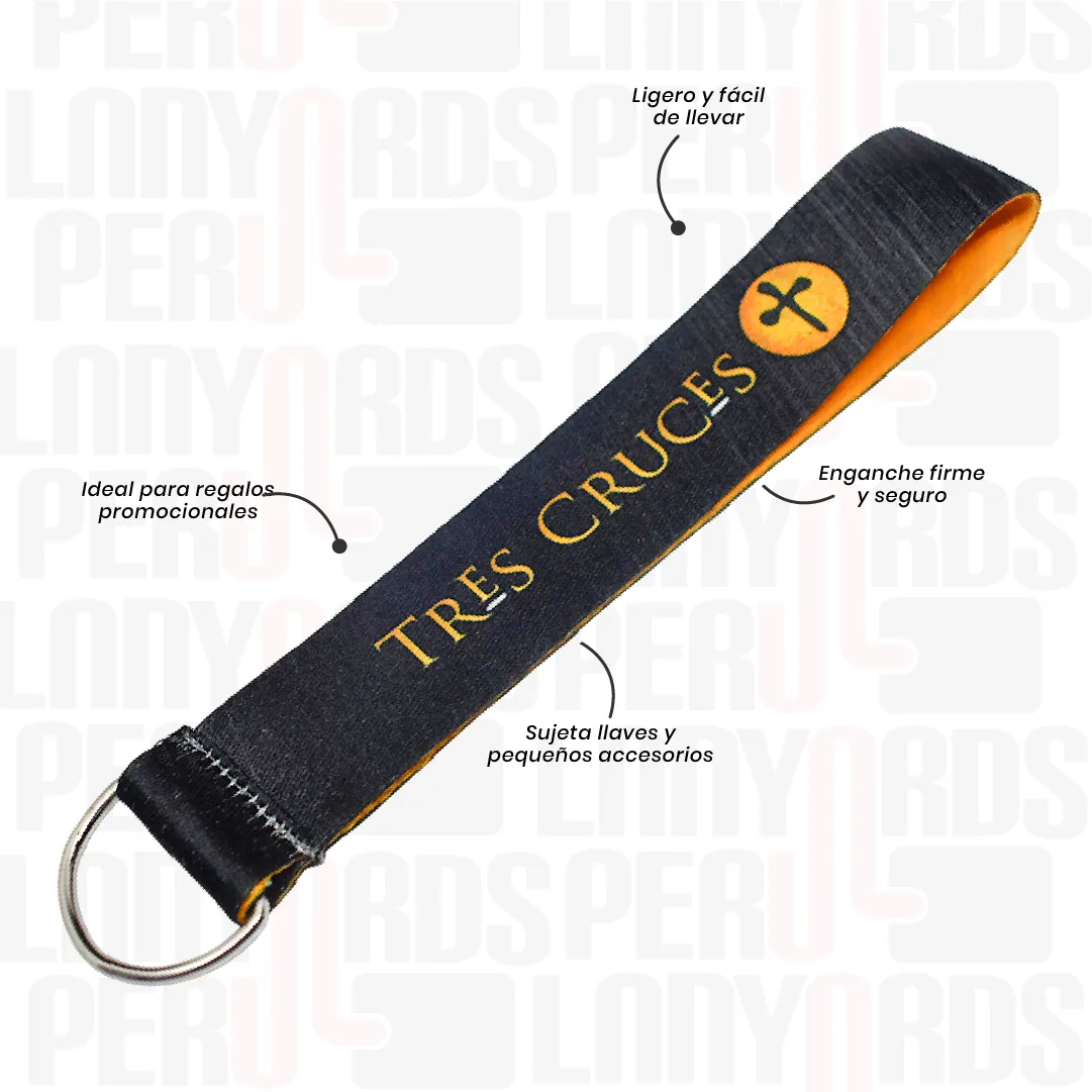 LLAVERO LANYARD CON MEDIA LUNA 2CM