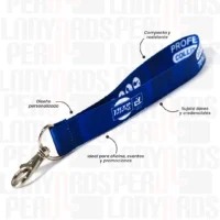LLAVERO LANYARD CON MOSQUETON GIRATORIO 2CM