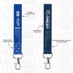 LLAVERO LANYARD CON MOSQUETON GIRATORIO 2CM - Imagen 2