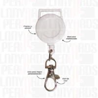 YOYO PARA LANYARD BLANCO 2CM