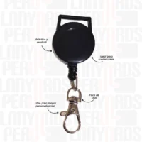 YOYO PARA LANYARD NEGRO 2CM